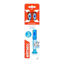 elmex® Kids detská zubná kefka pre deti vo veku 3 – 6 rokov 2 ks