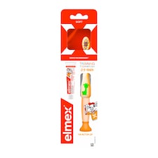 elmex® Kids cvičná detska zubná kefka pre deti vo veku 0 – 3 rokov 1 ks