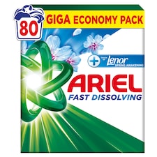 Ariel Prášok Na Pranie + Touch of Lenor Spring Awakening, 4.4 kg, 80 Praní
