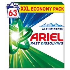 Ariel Alpine Fresh Prášok Na Pranie, 3.465 kg, 63 Praní