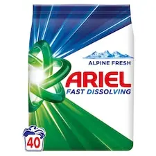 Ariel Alpine Fresh Prášok Na Pranie, 2.2 kg, 40 Praní