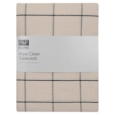 F&F Home Wipe Clean Check obrus 130 x 180 cm