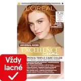 L'Oréal Paris Excellence Nudes Copper 7 UR Univerzálna medená, 72 ml + 48 ml + 12 ml + 60 ml