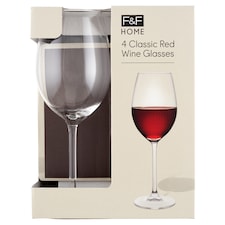 F&F Home Classic Red pohár 540 ml 4 ks