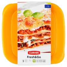 Curver Fresh & Go Súprava dóz na potraviny 0,8 l 3 ks
