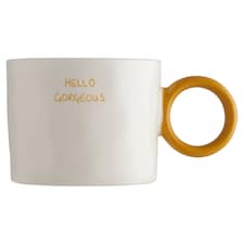 F&F Home Hello Gorgeous hrnček s okrúhlou rúčkou