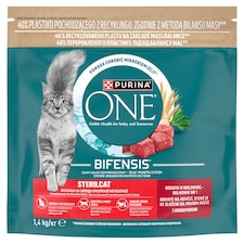 Purina ONE Bifensis Sterilised granule pre mačky hovädzie 1,4 kg