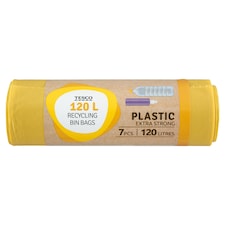 Plastic vrecia na odpad 120 l 7 ks
