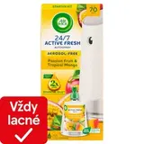 Air Wick Active Fresh automatický difuzér a náplň na vodnej báze - Marakuja a tropické mango 228 ml