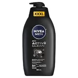 Nivea Men Active Clean 3 v 1 Sprchovací gél 887 ml