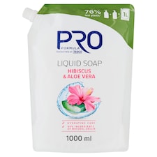 Pro Formula Tekuté mydlo s vôňou ibištek a aloe vera 1000 ml
