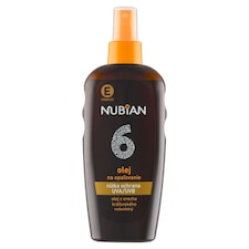 Nubian Vodeodolný olej na opaľovanie SPF 6 200 ml