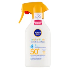 Nivea Sun Sensitive Protect Detský sprej na opaľovanie OF 50+ 250 ml