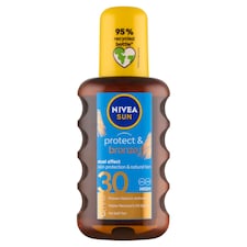 Nivea Sun Protect & Bronze Olej na opaľovanie v spreji podporujúci zhnednutie OF 30 200 ml