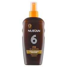 Nubian Vodeodolný olej na opaľovanie s betakaroténom SPF 6 200 ml