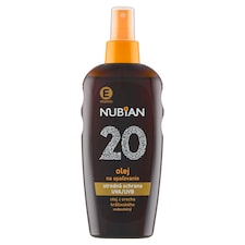Nubian Vodeodolný olej na opaľovanie SPF 20 200 ml