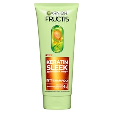 Garnier Fructis Keratin Sleek šampón na suché a krepovité vlasy, 200 ml
