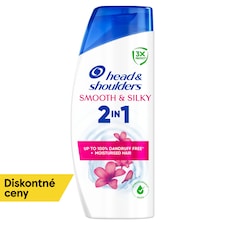 Head & Shoulders Smooth & Silky 2 v 1 Šampón a Kondicionér 400 ml. Vlasy Bez Lupín
