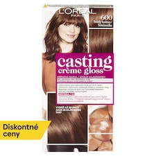L'Oréal Paris Casting Creme Gloss, semipermanentná farba 600 SVETLÝ GAŠTAN, 48 +72 +60 ml