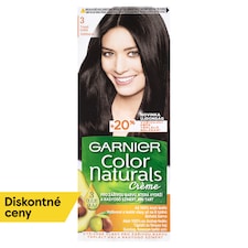 Garnier Color Naturals permanentná farba na vlasy 3 Tmavohnedá, 60 +40 +12 ml