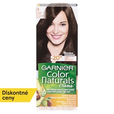 Garnier Color Naturals permanentná farba na vlasy 4 Stredne hnedá, 60 +40 +12 ml