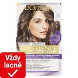 L'Oréal Paris Excellence Cool Creme permanentná farba na vlasy 7 .11 Ultra popolavá blond