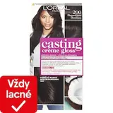 L'Oréal Paris Casting Creme Gloss, semipermanentná farba 200 EBENOVÁ ČIERNA, 48 +72 +60 ml