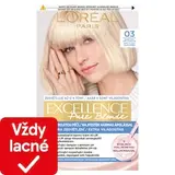 L'Oréal Paris Excellence Pure Blonde 03 Blond ultra světlá popolavá, 72 ml + 48 ml + 12 ml + 60 ml