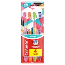 Colgate Twister Design Edition zubná kefka mäkká 4pack