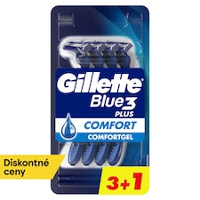 Gillette Blue3 Plus Comfort, Jednorazové Holiace Strojčeky Pre Mužov, Balenie Holiacich Strojčekov