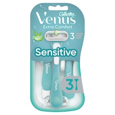 Gillette Venus Extra Comfort Sensitive Jednorazové Holiace Strojčeky, Balenie 3 ks