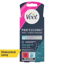 Veet Professional Voskové pásiky na tvár pre citlivú pokožku 40 ks