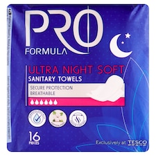 Pro Formula Ultra Night Soft hygienické vložky 16 ks