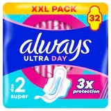 Always Ultra Day Super hygienické vložky (veľkosť 2) vložky s krídelkami 32 ks]