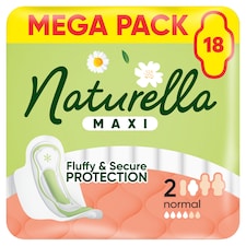Naturella Maxi Normal veľkosť 2 Vložky S Krídelkami, 18
