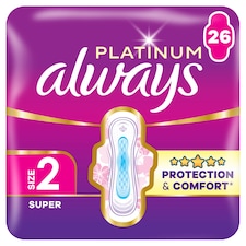 Always Platinum Hygienické Vložky Super (Veľkosť 2) 26 Vložiek