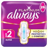 Always Platinum Hygienické Vložky Super (Veľkosť 2) 26 Vložiek