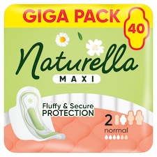 Naturella Maxi Normal veľkosť 2 Vložky S Krídelkami, 40