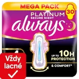 Always Platinum Hygienické Vložky Secure Night (Veľkosť 4) 30 Vložiek