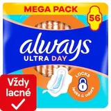 Always Ultra Day Normal hygienické vložky (veľkosť 1) vložky s krídelkami 56 ks]