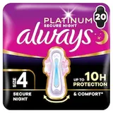 Always Platinum Hygienické Vložky Secure Night (Veľkosť 4) 20 Vložiek