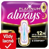 Always Platinum Hygienické Vložky Secure Night Extra (Veľkosť 5) 8 Vložiek