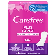 Carefree Plus Large slipové vložky svieža vôňa 48 ks