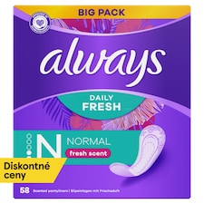 Always Daily Fresh Normal, So sviežou vôňou 58 ks