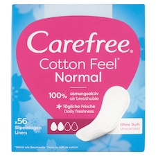 Carefree Cotton Feel Normal slipové vložky 56 ks