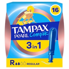 Tampax Pearl Compak Regular tampóny s aplikátorom 16 ks