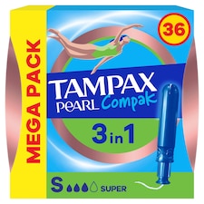 Tampax Pearl Compak Super tampóny s aplikátorom 36 ks