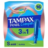 Tampax Pearl Compak Super tampóny s aplikátorom 16 ks