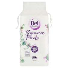 Bel Face & Body Cosmetic odličovacie tampóny s mikrovláknom štvorcové 50 ks