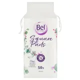 Bel Face & Body Cosmetic odličovacie tampóny s mikrovláknom štvorcové 50 ks